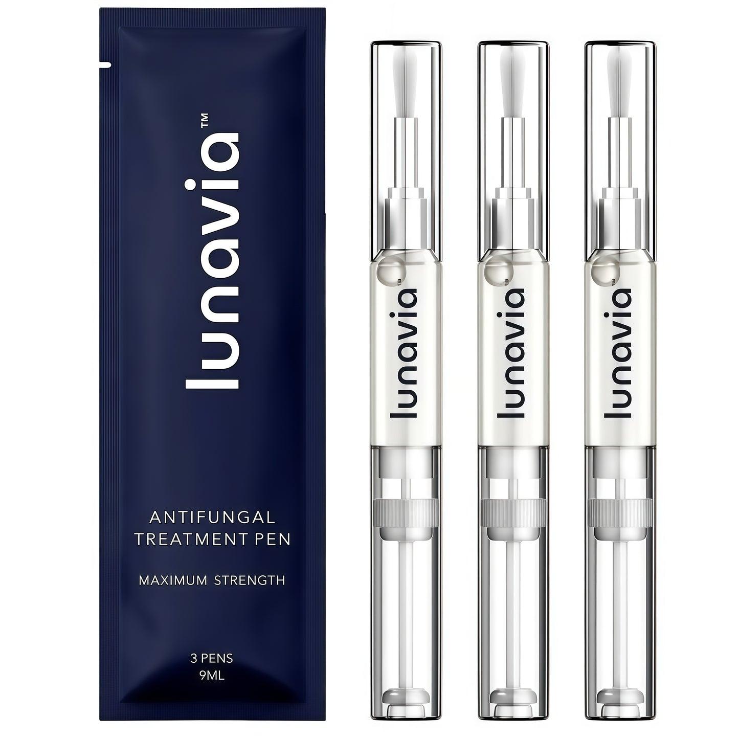 Lunavia Antifungal Pen – Cures Most Athlete’s Foot, Jock Itch, and Ringworm - 25% Undecylenic Acid with added Tea Tree, Jojoba, Clove Bud Oils & Aloe- 1-Pack Twist Pen(3ML Volume)