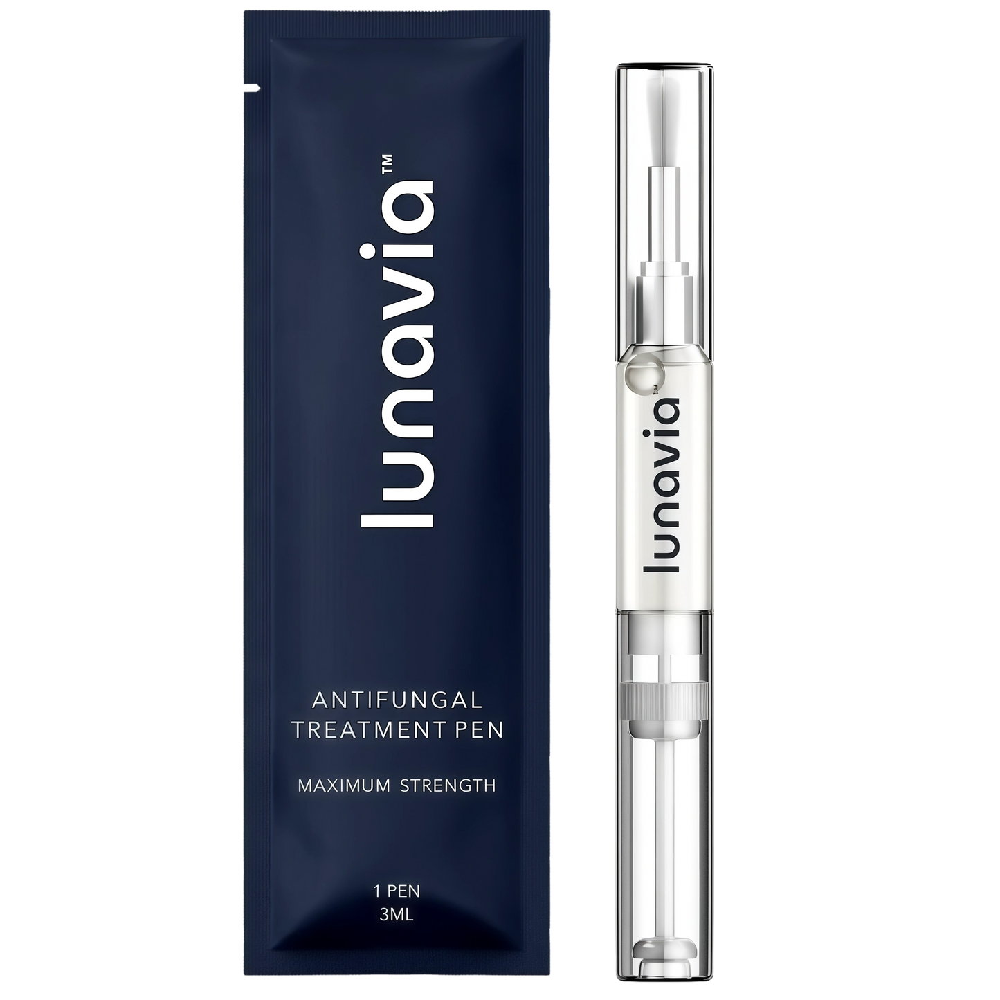 Lunavia Antifungal Pen – Cures Most Athlete’s Foot, Jock Itch, and Ringworm - 25% Undecylenic Acid with added Tea Tree, Jojoba, Clove Bud Oils & Aloe- 1-Pack Twist Pen(3ML Volume)